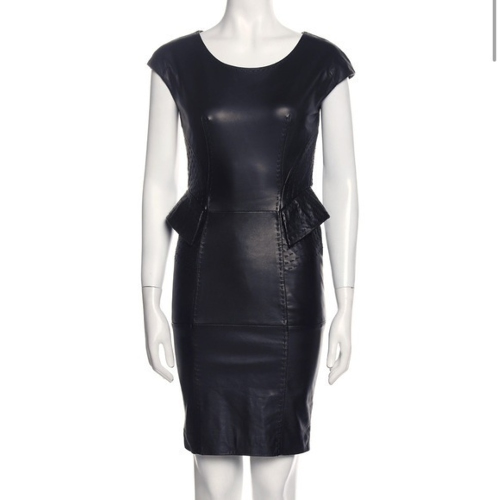 Alberta Ferretti dress womens size 2 black knee length